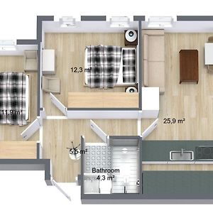 Appartement met Twee Slaapkamers